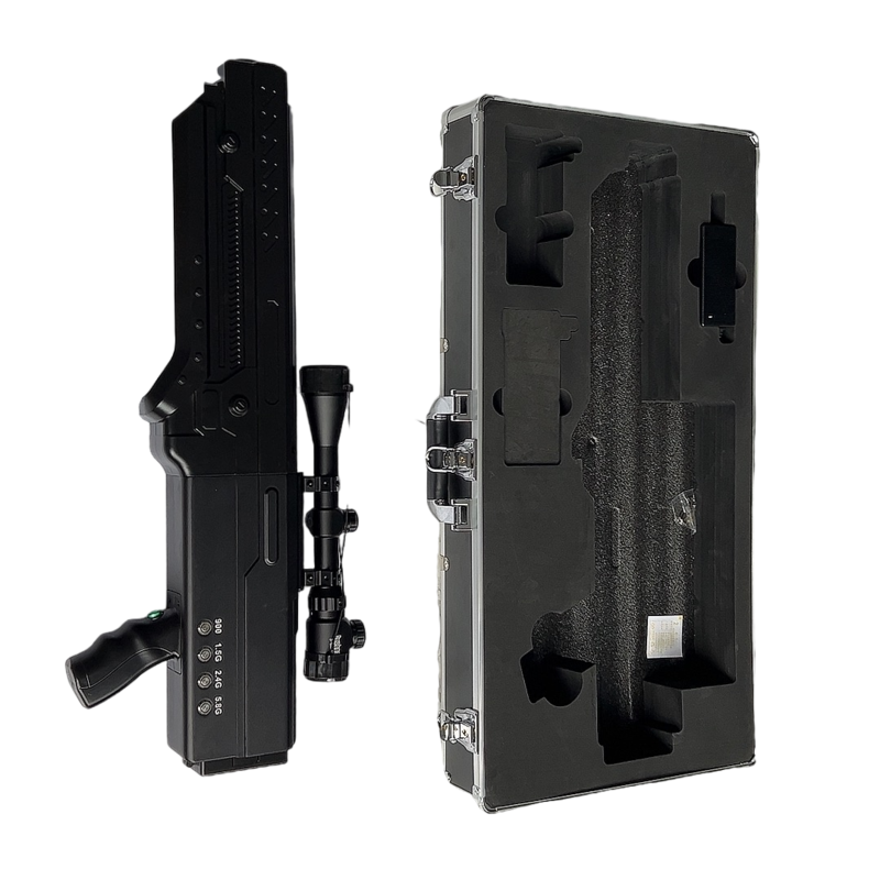  市中手持便携式枪型低空防御反制四通道A型